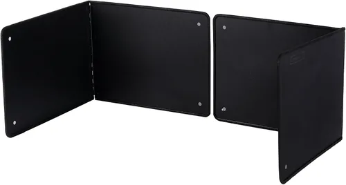 Vista 6 de Grande Protector de 3 Lados contra Salpicaduras para Freír en la Estufa, Protector contra Salpicaduras de Aceite para Cocinar en la Estufa Negro