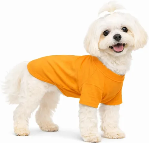 Vista 43 de Lovelonglong 2019 - Ropa para mascotas, Disfraces para Perro, Ropa Camisetas en blanco para Perros Grande Medianos Pequeños 100% Algodón 18