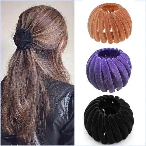 Vista 7 de 7 accesorios para el cabello para mujer, pinza mágica para el cabello con pinzas para moño de pelo