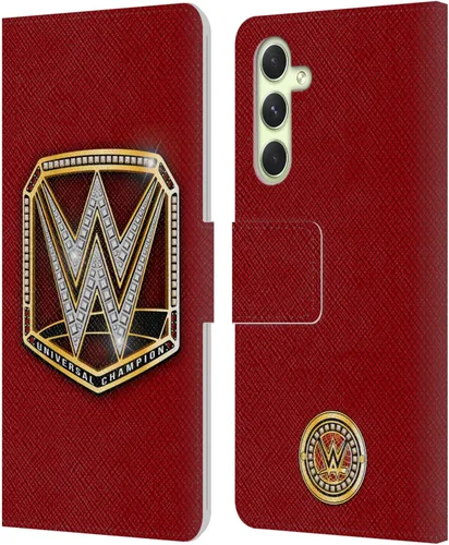 Vista 324 de Head Case Designs Officially Licensed WWE Cruiserweight Champion Title Belts Leather Wallet Case Compatible with Samsung Galaxy A07 4G Campeón