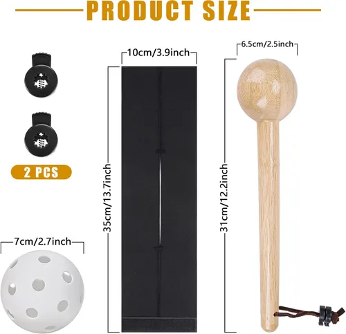 Vista 4 de Kit de guante de béisbol para hombres y adultos, mazo de guante de béisbol de estructura de una sola pieza, guantes de béisbol de madera, martillo