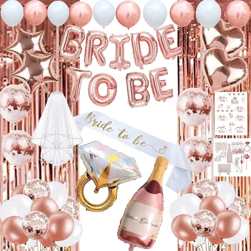 Vista 6 de Decoraciones para despedida de soltera, decoraciones para fiesta de despedida de soltera, novia que va a casarse despedida de soltera con globos