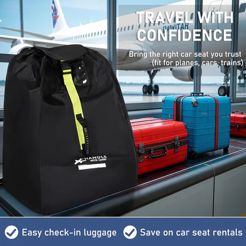 Vista 5 de Bolsa de viaje para asiento de coche para avión Verde
