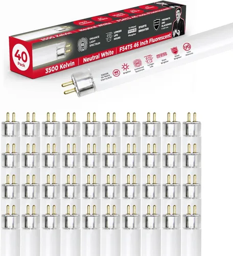 Vista 10 de GoodBulb F54T5/830/ECO 54W 46 pulgadas T5 Bombilla fluorescente T5, base bi-pin media blanca cálida de 3000 K, 4950 lúmenes 85 CRI 36000 horas