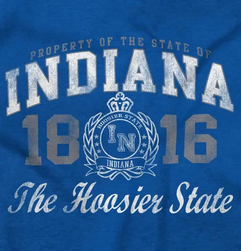 Vista 26 de Indiana Midwestern Souvenir Tourist in Crewneck Camisetas Mujer