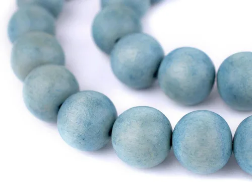 Vista 108 de TheBeadChest: cuentas de madera redondas naturales de 0.315 pulgadas, cuentas de madera sueltas espaciadoras para fabricar joyas, 4 tamaños