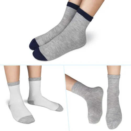 Vista 5 de Calcetines para niños, 24 pares de calcetines deportivos acogedores para niños y niñas (1-13 años)