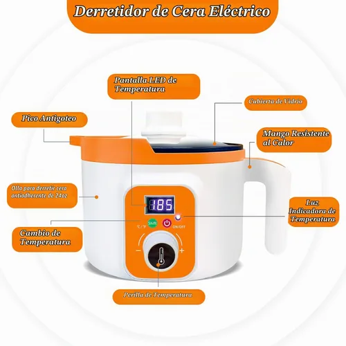 Vista 2 de Ksedcon Derretidor de cera digital para hacer velas con temperatura