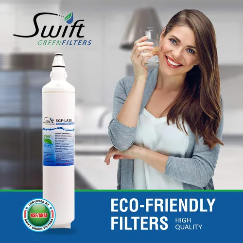 Vista 7 de Swift Green Filters SGF-LA50 Filtro de agua compatible para refrigerador LG LT600P, 5231JA2006A, 46-9990, EFF-6003A, EFF-6004A, fabricado en Estados
