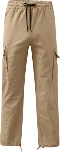 Vista 4 de EELHOE Mens Summer Pants Regular Fit Lightweight Ripstop Trousers Tactical Hiking Outdoor Bottom Pant with Multi-Pockets