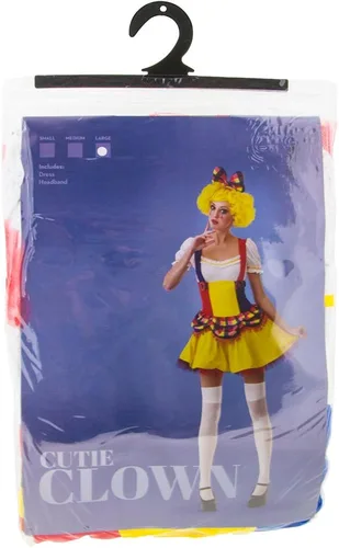 Vista 5 de Cutie payaso traje de Halloween para mujer sexy arlequín circo vestido