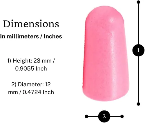 Vista 9 de Tapones para los oídos pequeños de espuma, 50 pares, tapones desechables de 30 db para reducción de ruido para niños, mujeres, niños, bebés, niños