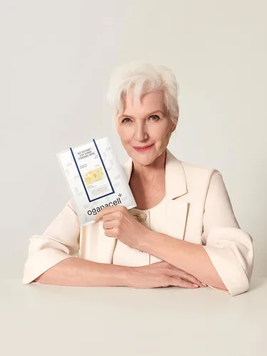 Vista 2 de Vita Gel Hydro Mascarilla facial 5 unidades, brillo brillante y tono de piel uniforme, mascarilla de gel coreano con vitamina C+E, hidratante