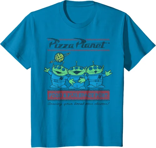 Vista 4 de Disney Pixar Toy Story Pizza Planet Aliens Camiseta