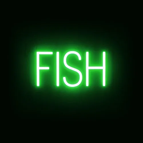 Vista 60 de SpellBrite Señal de PHO para restaurantes Señalización LED azul para restaurantes con LED de neón para empresas 13.2 x 6.3 pulgadas