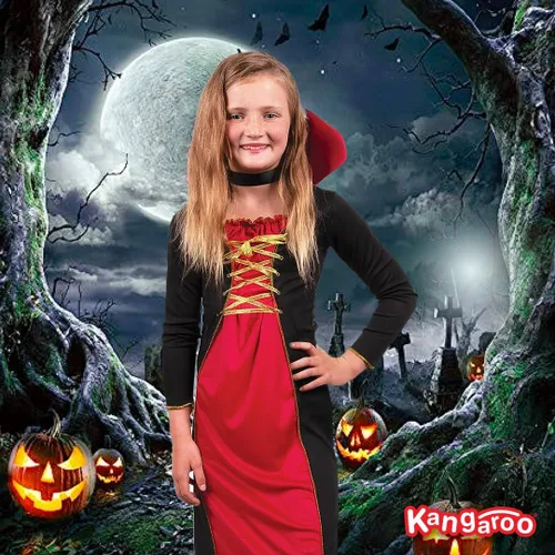 Vista 6 de Kangaroo's Halloween Costumes disfraz de vampira victoriana