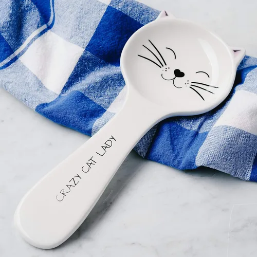 Vista 4 de Pavilion Gift Company - Crazy Cat Lady - Soporte para cucharas de 10