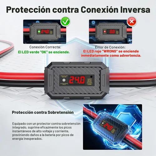 Vista 2 de TOPDC Cables de puente resistentes de 1000 amperios para batería de automóvil, cables resistentes para camiones diesel, kit de cables de puente