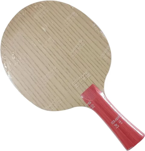 Vista 2 de Nueva versión SANWEI V5 PRO hoja de tenis de mesa profesional 7 madera contrachapada Quicky Attack+ Loop Off+ Sanwei ping Pong raqueta bat paleta
