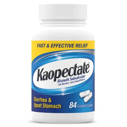 Vista 9 de Kaopectate Alivio multisíntoma antidiarreico y para malestar estomacal, 42 tabletas