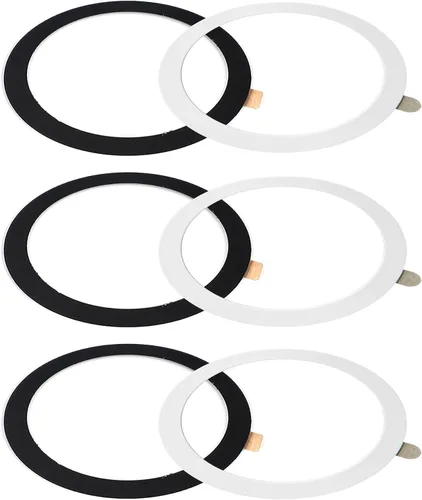 Vista 19 de TENOC - Adhesivo universal de metal para anillo, 6 unidades, Bkack+Plata Compatible con teléfonos celulares iPhone/Samsung/Android, cargador