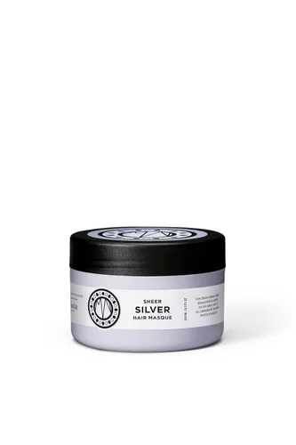 Vista 5 de Maria Nila Sheer Silver, Silver/Purple Hair Mask, Neutralizes Brassy Yellow/Golden Shades in Blonde, White & Grey Hairs, Violet Pigments Gives Cool