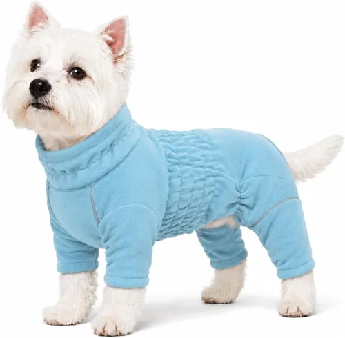 Vista 32 de Lovelonglong Abrigo cálido para perro, chaqueta resistente al viento para perros pequeños, medianos y grandes, abrigo de invierno de forro polar