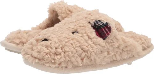 Vista 6 de Dearfoams Shay - Pantuflas para mujer con temática navideña