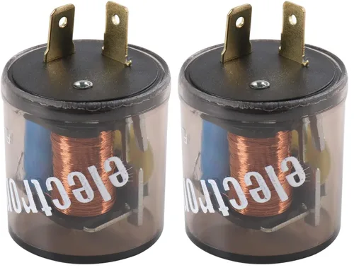 Vista 10 de Relé de intermitente electrónico de 2 pines 12 V luz de señal de giro relé intermitente de 2 clavijas 20 amperios arreglar bombillas de señal