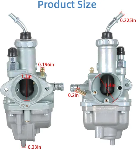 Vista 6 de Repuesto de carburador para Yamaha Tri Moto 200 YTM200 1983-1985, Yamaha Tri Moto 225 YTM225 1983-1986