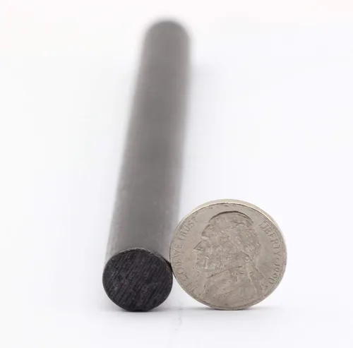 Vista 3 de 1/2 pulgadas x 6 pulgadas Ferrocerio Vara Flint juego de iniciador de fuego de supervivencia de acero Toggle con agujero cordón para 15 cm