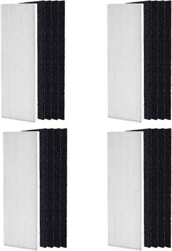 Vista 4 de Nispira AeraMax 90 100 DX5 DB5 Filtro de repuesto para purificador de aire Fellowes Aeramax Parte 40101701 9287001 9324001, carbón activado HEPA