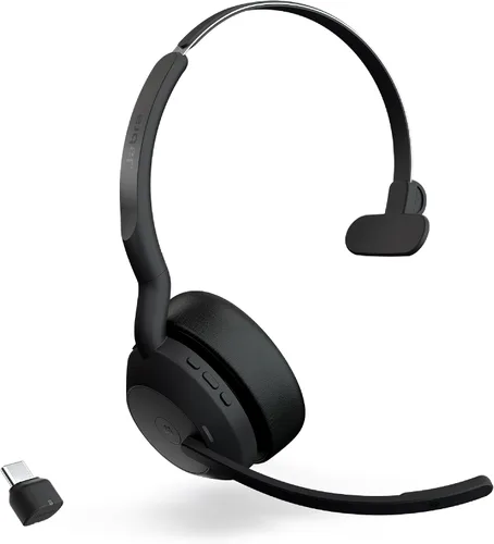 Vista 10 de Jabra Evolve2 55 Auriculares inalámbricos estéreo con ANC, color negro