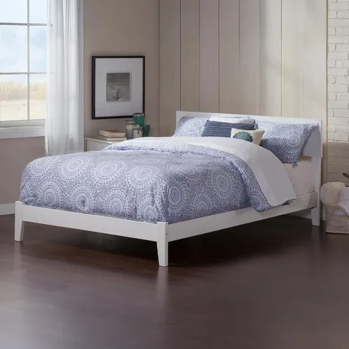 Vista 12 de AFI, Orlando - Cama de plataforma de madera de perfil bajo, color nogal Nuez