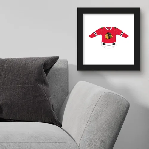 Vista 3 de Trends International Gallery Pops NHL Chicago Blackhawks - Póster de pared frontal de uniforme para el hogar, 12.00 x 12.00 pulgadas, versión
