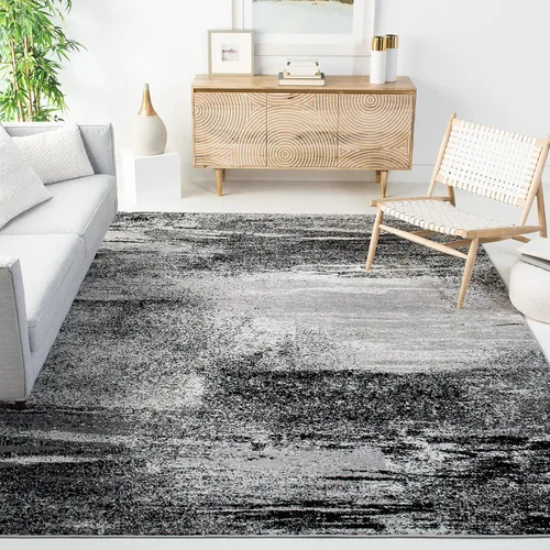 Vista 19 de SAFAVIEH Colección Adirondack Alfombra de Pasillo - 2'1" x 6', Marfil y Salvia, Diseño Abstracto Moderno, No Desprende Pelusa y Fácil Cuidado, Ideal