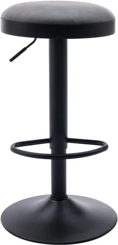 Vista 15 de CIMOTA Juego de 2 taburetes de bar redondos giratorios con espalda descubierta ajustable, taburete de bar moderno industrial para cocina, hogar