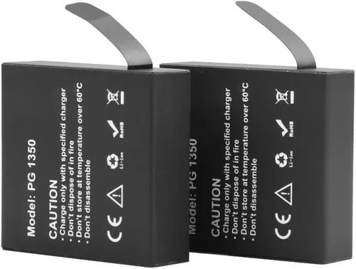 Vista 3 de AKASO Brave 7 LE 2 x 1350mAh batería recargable de la cámara de acción con cargador dual USB 2 baterías recargables de 1350 mAh