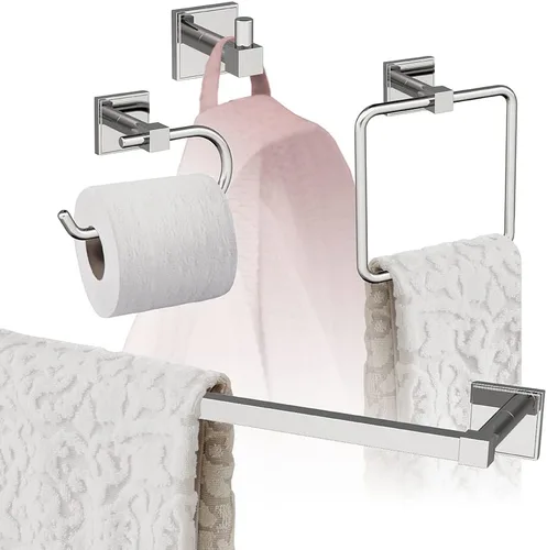 Vista 21 de Amerock Níquel cepillado Appoint 5 piezas Juego de accesorios de baño