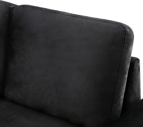 Vista 8 de LUMISOL Sofá cama modular reversible de 87 pulgadas de ancho, juego de muebles de sala de estar, sofá esquinero de 4 plazas con cama extraíble