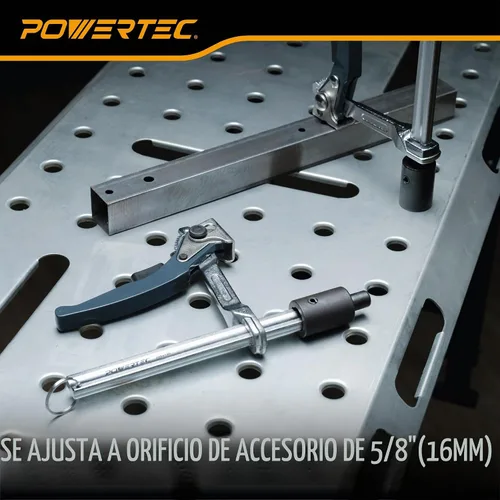 Vista 3 de POWERTEC Abrazaderas de soldadura, paquete de 2, para orificios de fijación
