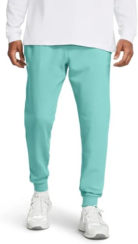 Vista 22 de Under Armour Rival - Pantalones de correr de forro polar para hombre (001) Negro / Blanco