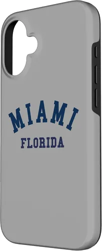 Vista 2 de Miami Florida USA State FL Varsity Style - Carcasa deportiva para iPhone 16