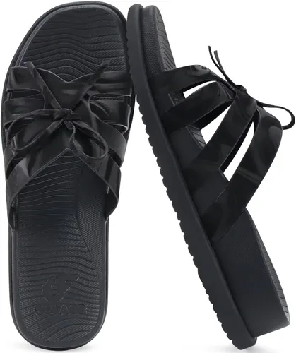Vista 12 de COFACE Sandalias ortopédicas elegantes para mujer, puntera cuadrada, cómodas, gruesas, atléticas, para recuperación, caminar, ligeras, de espuma