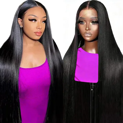 Vista 9 de Pelucas de cabello humano ondulado profundo con encaje frontal de 13 x 4, densidad del 180 %, pelucas de cabello humano rizado con encaje frontal