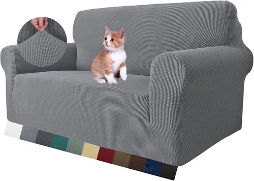 Vista 87 de MAXIJIN Funda elástica para silla con brazos, 1 pieza para sofá o silla de estar, funda antideslizante (31-46 pulgadas), protector de muebles que se