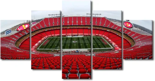 Vista 51 de Arte de pared en lienzo de estadio Allegiant, arte de pared para sala de estar, equipo de fútbol americano, pintura moderna de Nevada Las Vegas