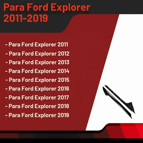 Vista 5 de FEXON Kit de molduras de parabrisas exterior e interior para lado del conductor delantero A Pillar Compatible con Ford Explorer 2011 2012 2013 2014