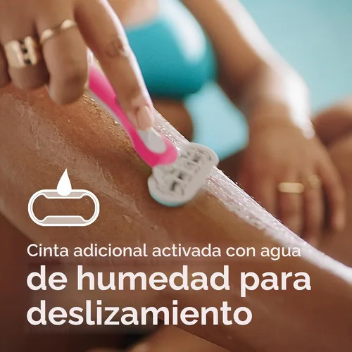 Vista 5 de Gillette Venus Maquinillas de afeitar desechables verdes extra suaves para mujer, 2