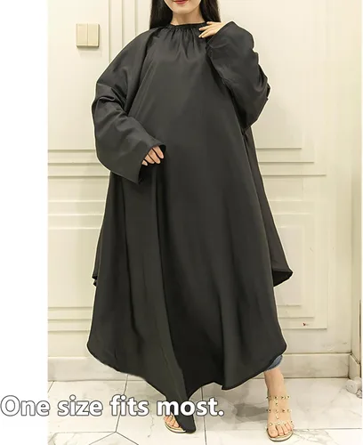 Vista 8 de TOPTIE Bata de peluquero con mangas para peluquería unisex ligera